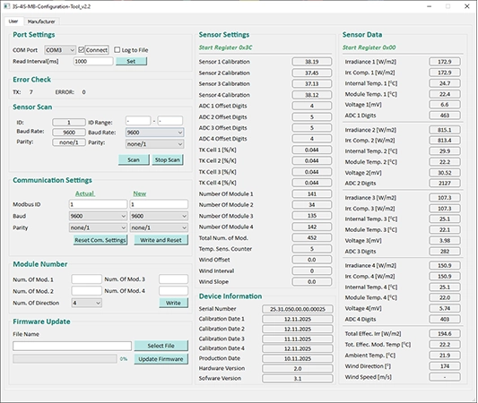 total effective irradiance calculation