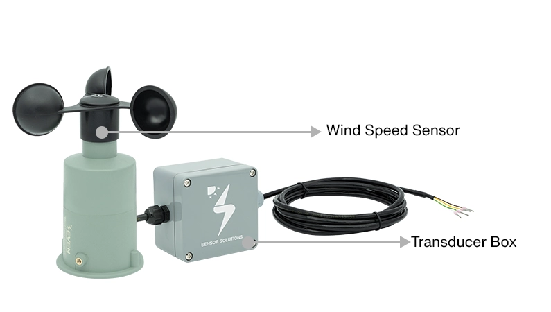 seven plastic wind speed sensor