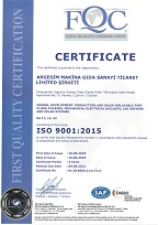 ISO 9001 Certificate