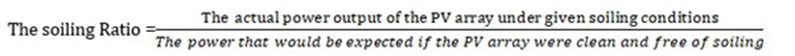 Soiling Ratio Formula