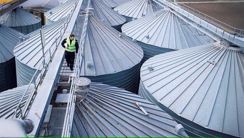 Silo inspection and work safety measures