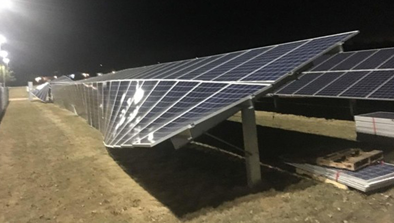 PV Panels Damaged by Storm Winds