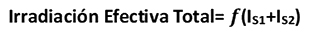 Fórmula de Irradiancia Efectiva Total