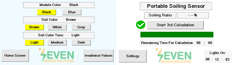 Sensor Portátil de Ensuciamiento SEVEN