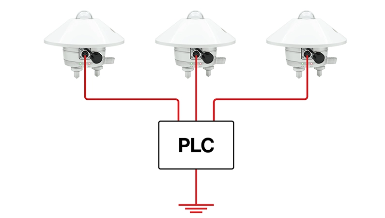 Correct ground connection between sensors