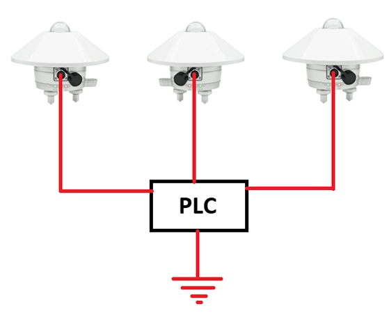 Correct ground connection between sensors