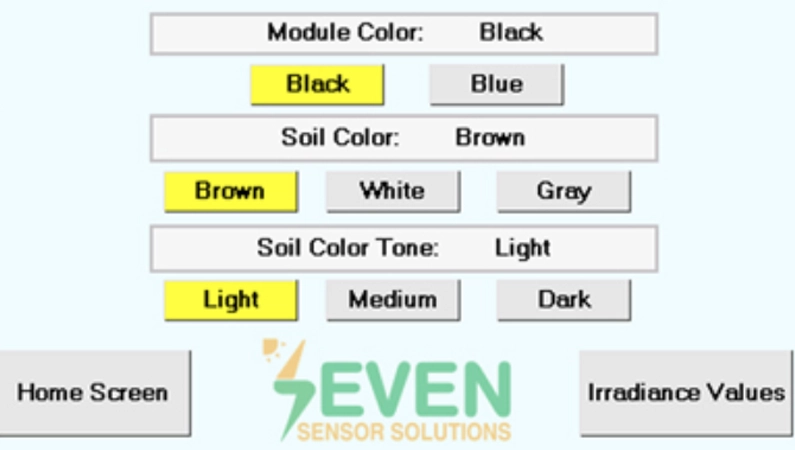 seven portable soiling sensor
