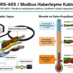RS-485 / Modbus Haberleşme Kablosu Özellikleri