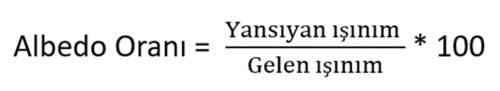 albedo oranı